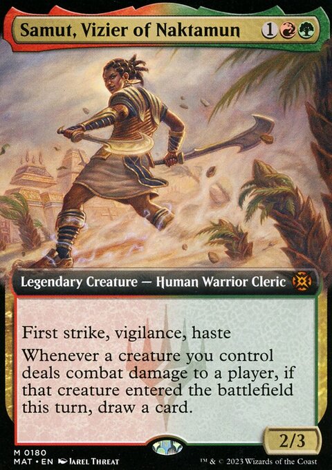 Samut, Vizier of Naktamun (Extended Art) [March of the Machine: The Aftermath]