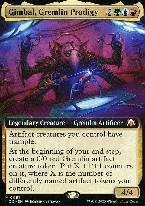 Gimbal, Gremlin Prodigy (Extended Art) [March of the Machine Commander]