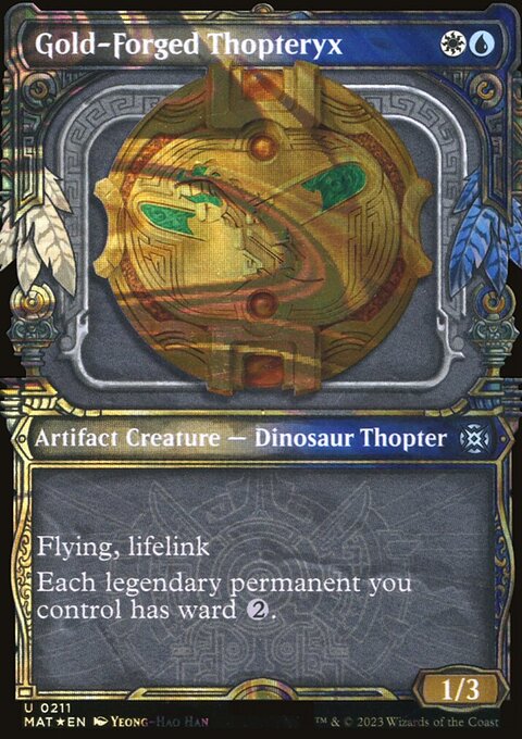 Gold-Forged Thopteryx (Showcase Halo Foil) [March of the Machine: The Aftermath]