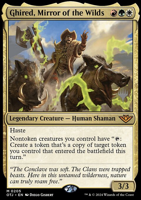 Ghired, Mirror of the Wilds (Promo Pack) [Outlaws of Thunder Junction Promos]