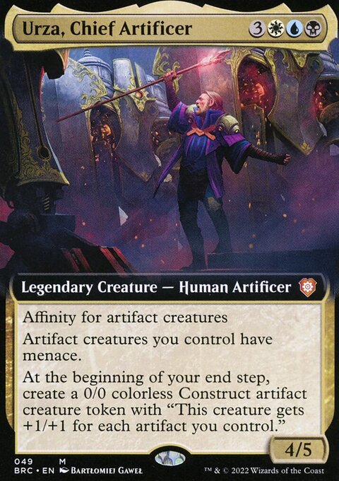Urza, Chief Artificer (Extended Art) [The Brothers' War Commander]