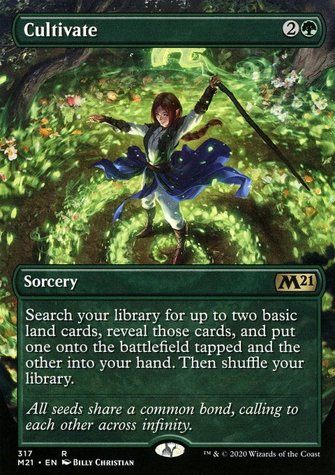Cultivate (Borderless Alternate Art) [Core Set 2021]