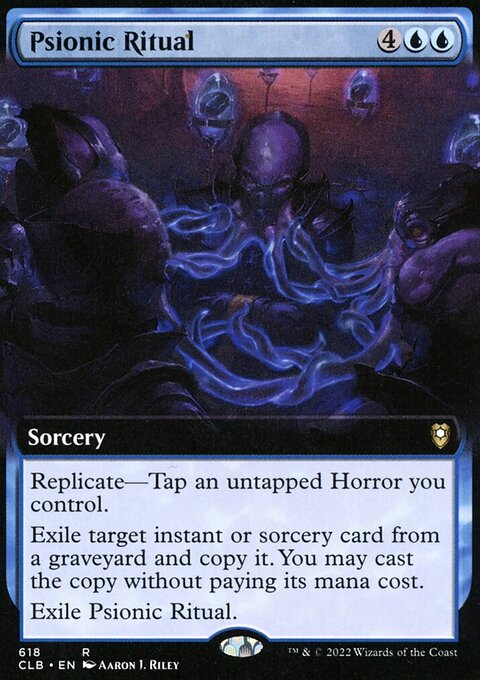 Psionic Ritual (Extended Art) [Commander Legends: Battle for Baldur's Gate]