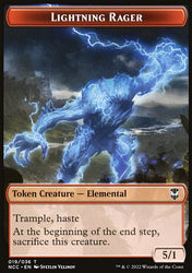Lightning Rager // Rogue Double-Sided Token [Streets of New Capenna Commander Tokens]