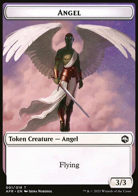 Angel // Dog Illusion Double-Sided Token [Dungeons & Dragons: Adventures in the Forgotten Realms Tokens]
