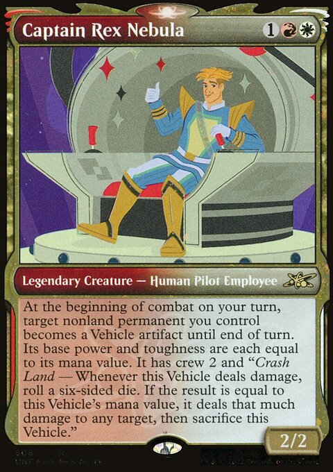 Captain Rex Nebula (Showcase) (Galaxy Foil) [Unfinity]