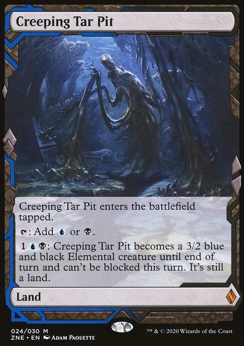 Creeping Tar Pit (Expeditions) [Zendikar Rising Expeditions]