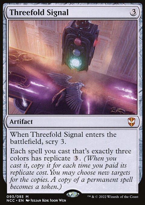 Threefold Signal [Streets of New Capenna Commander]
