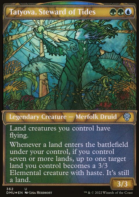 Tatyova, Steward of Tides (Showcase Textured) [Dominaria United]