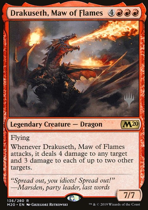 Drakuseth, Maw of Flames (Promo Pack) [Core Set 2020 Promos]