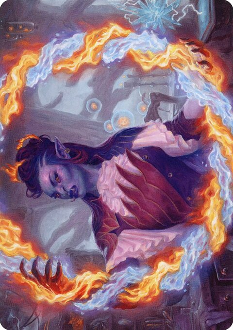 Rootha, Mercurial Artist Art Card (Gold-Stamped Signature) [Strixhaven: School of Mages Art Series]