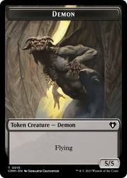 Eldrazi Spawn // Demon Double-Sided Token [Commander Masters Tokens]