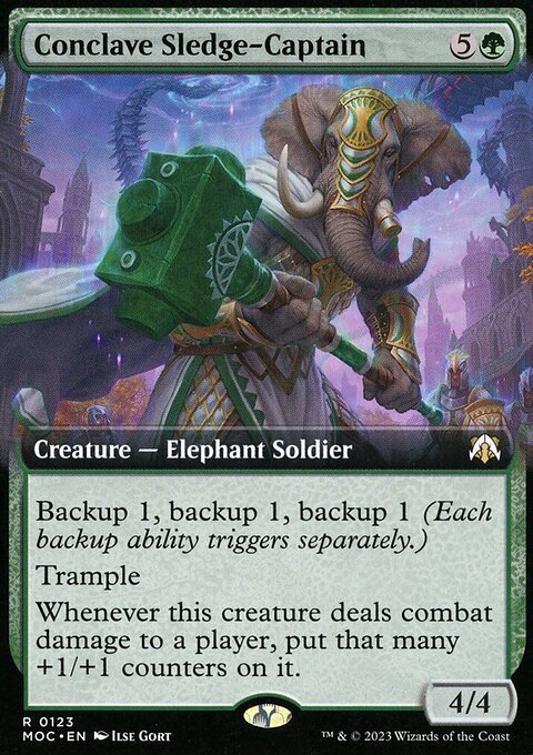 Conclave Sledge-Captain (Extended Art) [March of the Machine Commander]