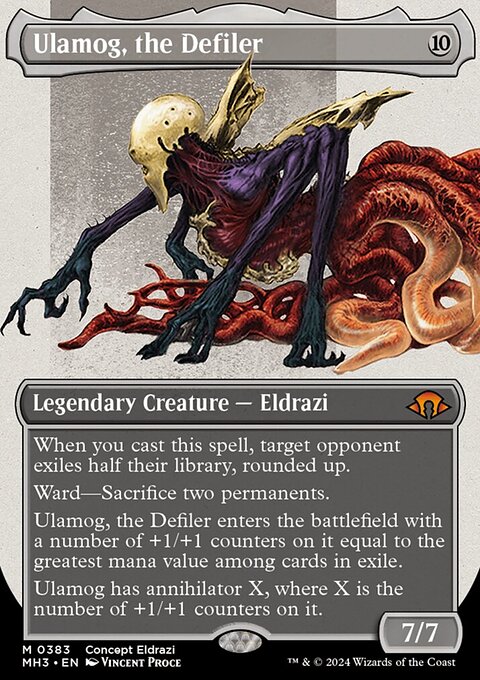 Ulamog, the Defiler (Borderless) (Serialized) [Modern Horizons 3]