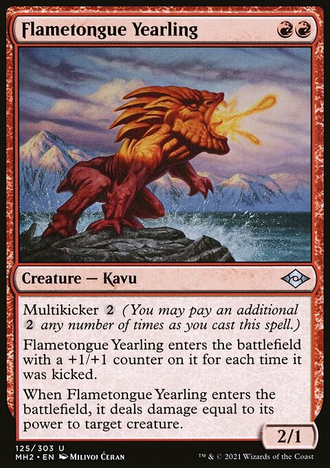 Flametongue Yearling [Modern Horizons 2]