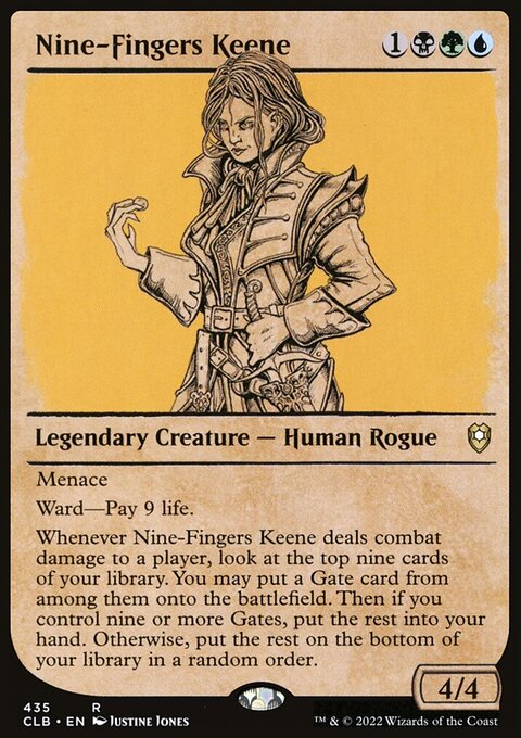 Nine-Fingers Keene (Showcase) [Commander Legends: Battle for Baldur's Gate]