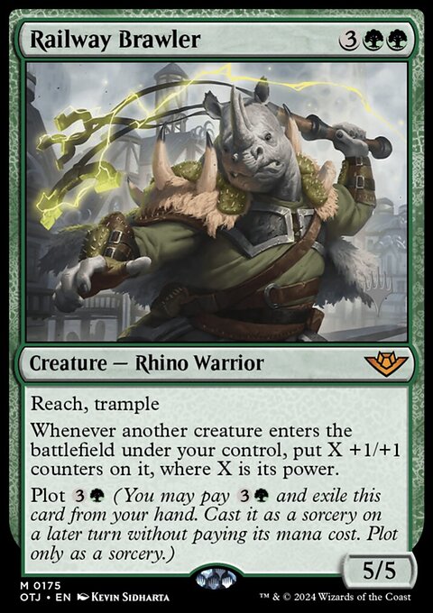 Railway Brawler (Promo Pack) [Outlaws of Thunder Junction Promos]