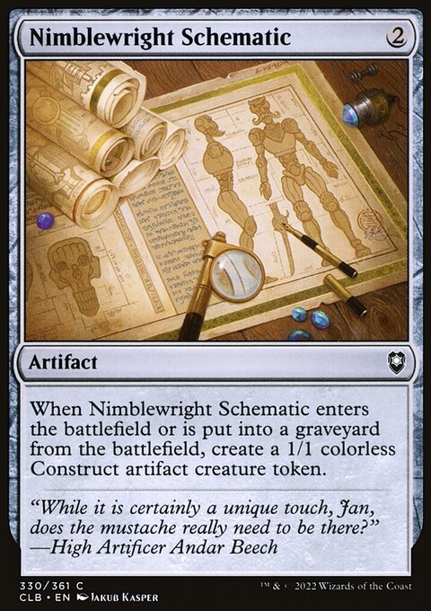 Nimblewright Schematic [Commander Legends: Battle for Baldur's Gate]