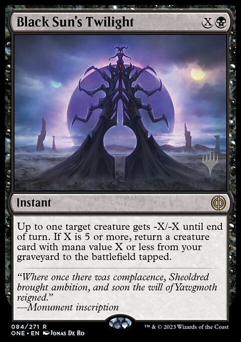 Black Sun's Twilight [Phyrexia: All Will Be One Prerelease Promos]