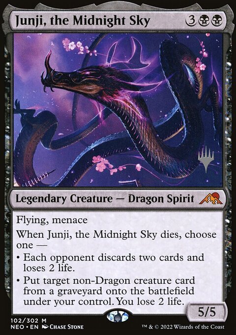 Junji, the Midnight Sky [Kamigawa: Neon Dynasty Prerelease Promos]
