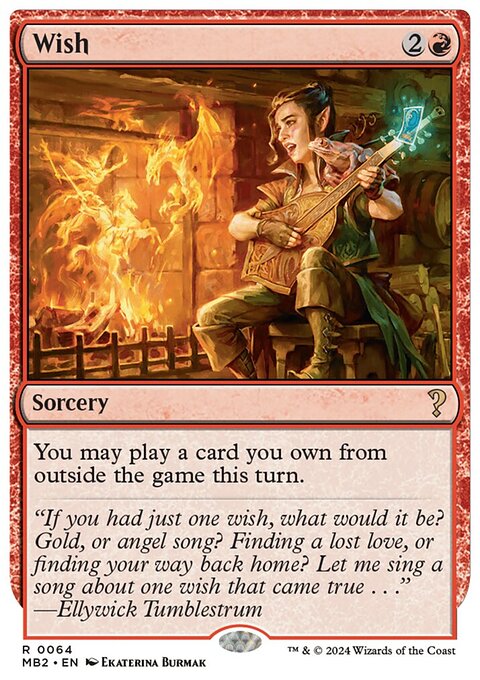 Wish (White Border) [Mystery Booster 2]