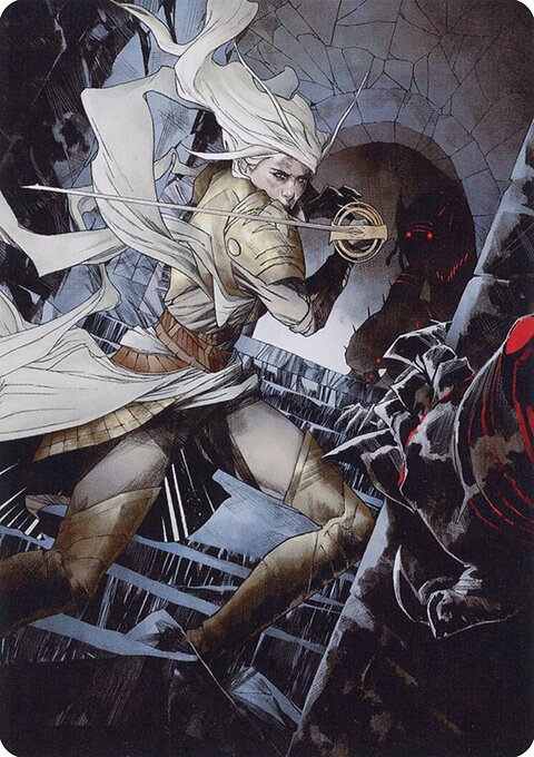 Thalia, Guardian of Thraben Art Card (Gold-Stamped Signature) [March of the Machine Art Series]