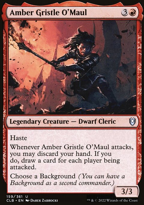 Amber Gristle O'Maul [Commander Legends: Battle for Baldur's Gate]