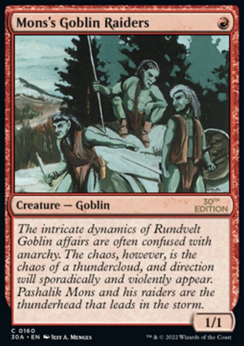 Mons's Goblin Raiders [30th Anniversary Edition]