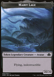 Zombie // Marit Lage Double-Sided Token [Dominaria Remastered Tokens]