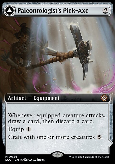 Paleontologist's Pick-Axe (Extended Art) [The Lost Caverns of Ixalan Commander]