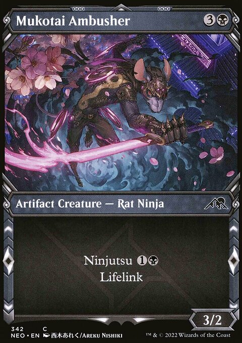 Mukotai Ambusher (Showcase Ninja) [Kamigawa: Neon Dynasty]