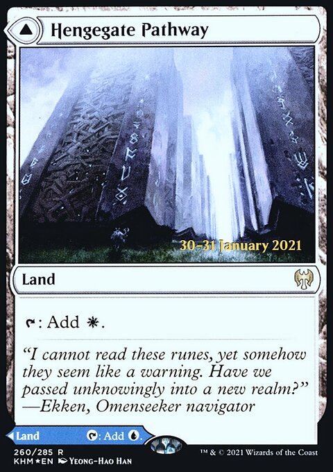 Hengegate Pathway // Mistgate Pathway [Kaldheim Prerelease Promos]