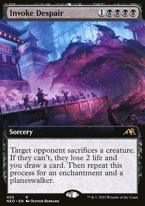 Invoke Despair (Extended Art) [Kamigawa: Neon Dynasty]