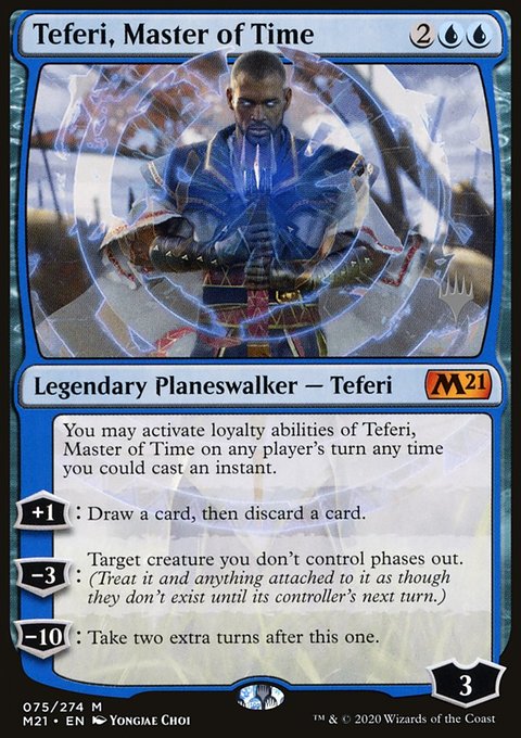 Teferi, Master of Time (Promo Pack) (75) [Core Set 2021 Promos]