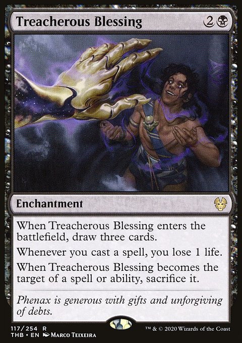 Treacherous Blessing [Theros Beyond Death Prerelease Promos]