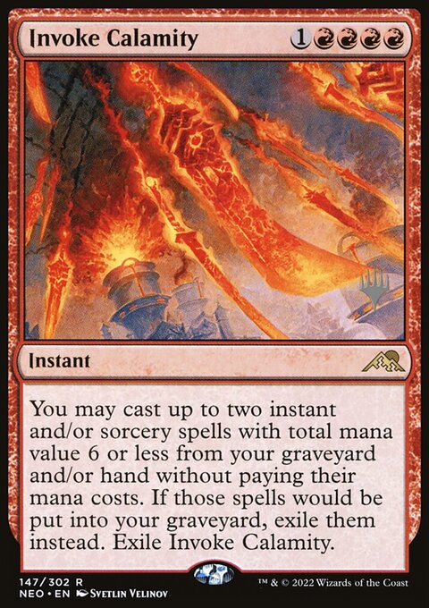 Invoke Calamity (Promo Pack) [Kamigawa: Neon Dynasty Promos]