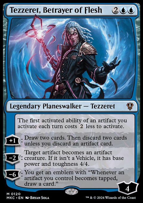 Tezzeret, Betrayer of Flesh [Murders at Karlov Manor Commander]