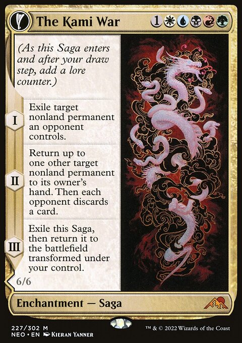 The Kami War // O-Kagachi Made Manifest [Kamigawa: Neon Dynasty Prerelease Promos]