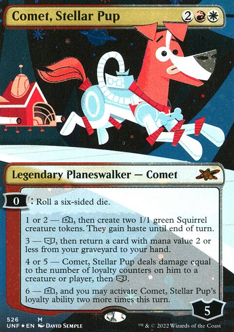 Comet, Stellar Pup (Borderless) (Galaxy Foil) [Unfinity]