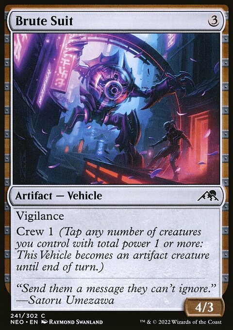 Brute Suit [Kamigawa: Neon Dynasty]