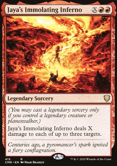 Jaya's Immolating Inferno [Commander Legends]