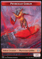Rebel // Phyrexian Goblin Double-Sided Token [Phyrexia: All Will Be One Tokens]