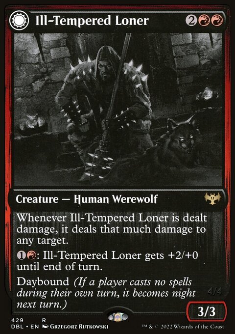 Ill-Tempered Loner // Howlpack Avenger [Innistrad: Double Feature]