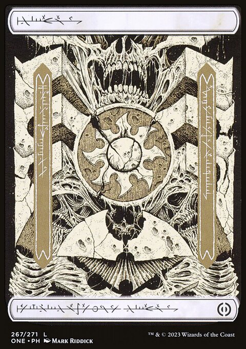 Plains (267) (Phyrexian) [Phyrexia: All Will Be One]