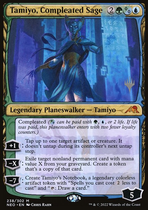 Tamiyo, Compleated Sage [Kamigawa: Neon Dynasty Prerelease Promos]