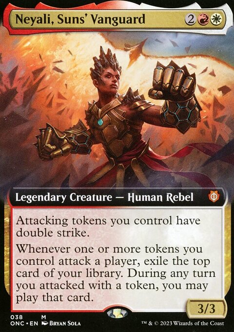 Neyali, Suns' Vanguard (Extended Art) [Phyrexia: All Will Be One Commander]