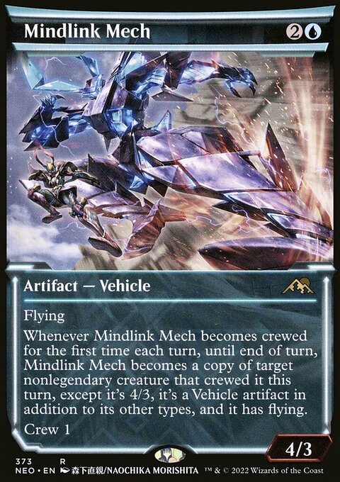Mindlink Mech (Showcase Soft Glow) [Kamigawa: Neon Dynasty]