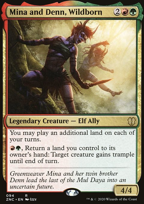 Mina and Denn, Wildborn [Zendikar Rising Commander]