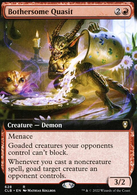 Bothersome Quasit (Extended Art) [Commander Legends: Battle for Baldur's Gate]