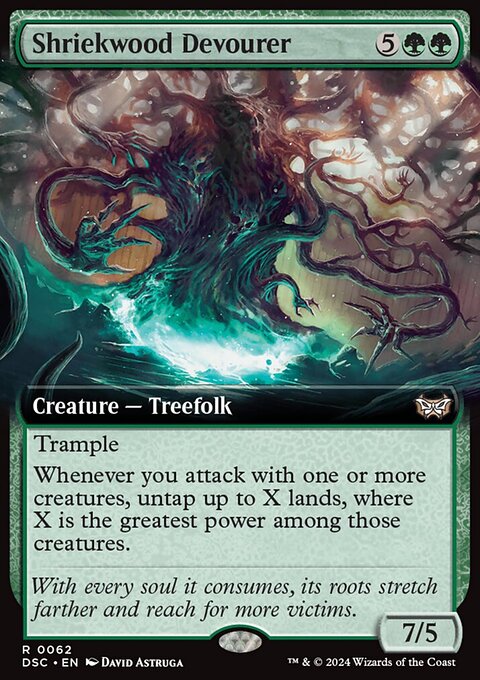 Shriekwood Devourer (Extended Art) [Duskmourn: House of Horror Commander]